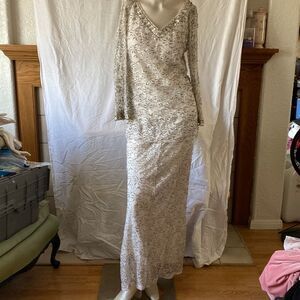 Regalia Imports Beaded White Dress Size 12